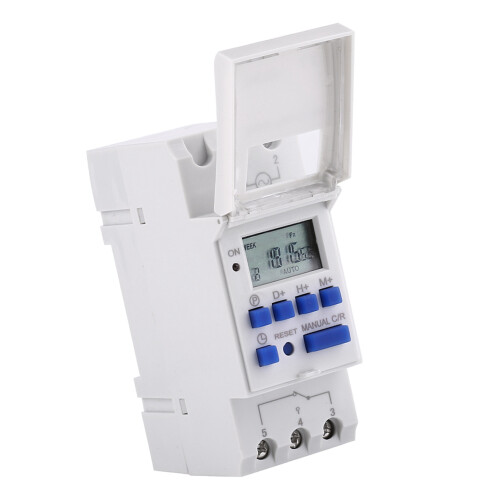 Wöchentlich programmierbarer LCD-Timer, 16 Ein/Aus, 110 V AC 2