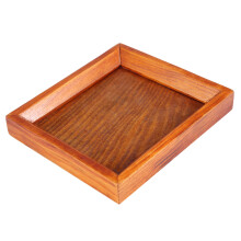 Elegant rektangulært brett, serveringsbrett i heltre for stilig hjemmeinnredning, giftfri, miljøvennlig, sunn, unik design, enkel å rengjøre