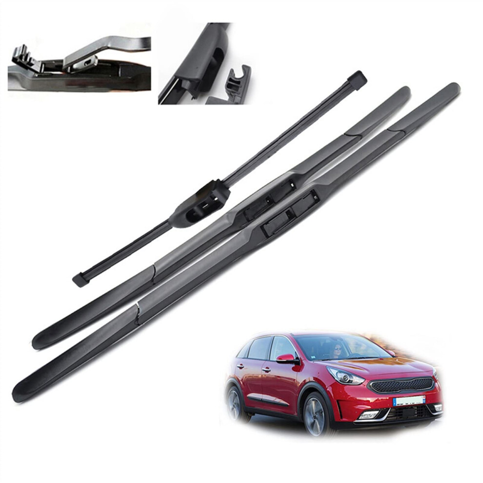 Front & Rear Wiper Blades Set For Kia Niro 20162021 26In 16In 13In Windshield Wipers 9067246928483
