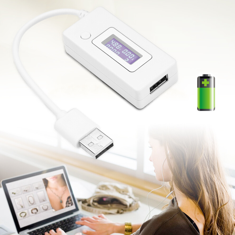 4V-30V Usb Power Capacity Meter 0-3A Lcd Display Voltage & Current Tester 6941363037781