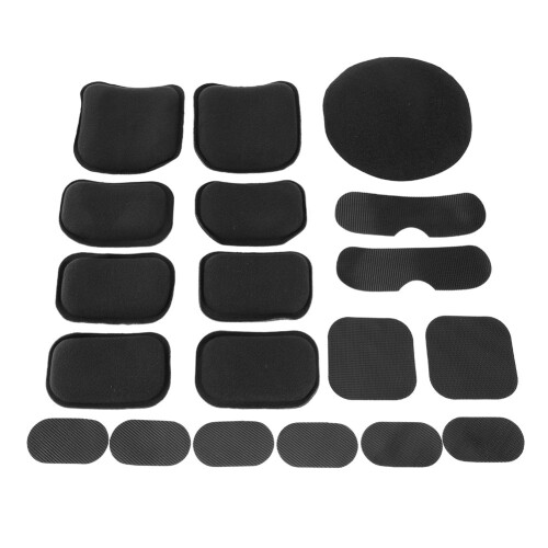 19pcs EVA Helmet Padding Kit for Comfort and Stability Black 1