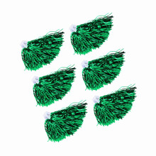 Grüne leichte Cheerleader Pompons – 6 Stück, 24 cm | Sport- & Tanzzubehör