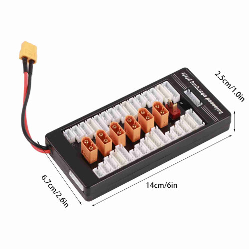 Multi 2S-6S LiPo Parallel-Ladungsboard XT60 14x6,7x2,5cm 1