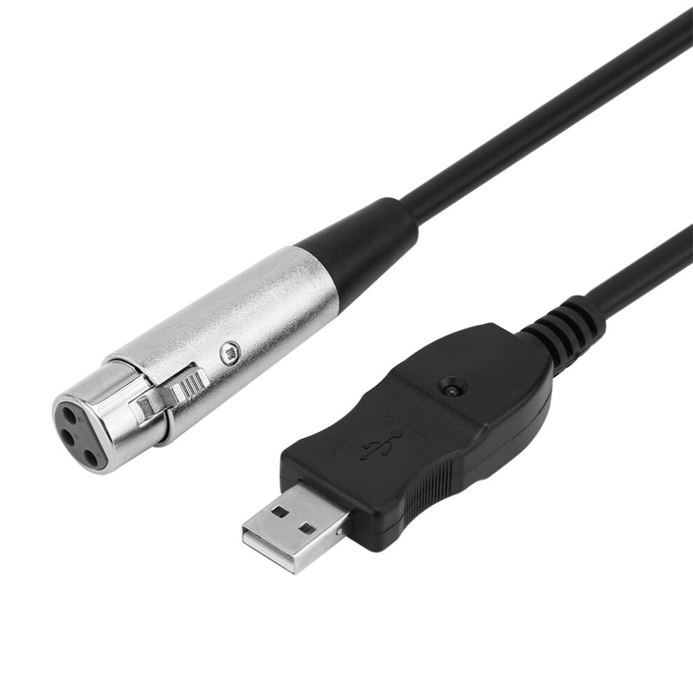 3M Usb Male To Xlr Female Microphone Extension Cable Studio Audio Black 9331363040756