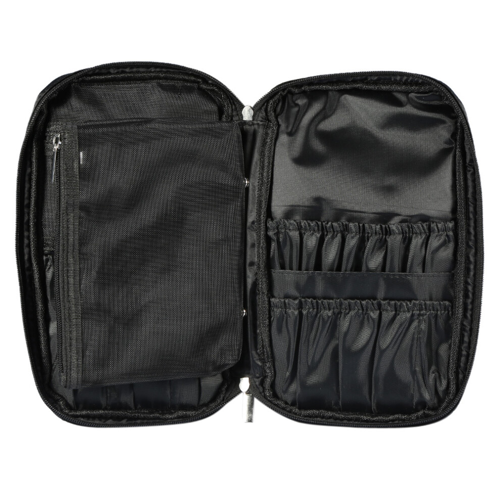 Black Beauty Makeup Brushes Bag Holder Toiletry Organizer Cosmetic Pouch