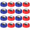 16Pcs Tabletop Shuffleboard Rolling Balls Assorted Toy 1