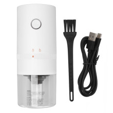 Moedor de especiarias com núcleo de cerâmica e moagem ajustável, corpo em ABS premium e escova de limpeza multiuso para eletrodomésticos de