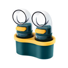 Organizador portátil de condimentos para sua próxima aventura, dispensador quantitativo de temperos que garante sabores precisos, armazenamento