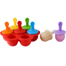 Boîte de conservation pour aliments pour bébé, moule à glace coloré en plastique sans BPA, durable et sûr, pour la fabrication de glaces