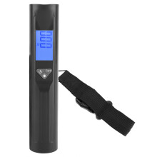 Balanza digital portátil para maleta con diseño ergonómico en forma de T, balanza de viaje multifunción con linterna incorporada y sensor de alta