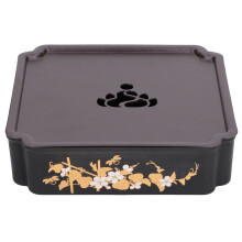 Teekannenuntersetzer mit Wasseraufbewahrung, exquisite Verarbeitung, einzigartiges chinesisches Design, Keramik-Abtropfschale, leicht zu reinigen,