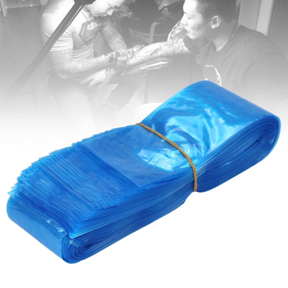 Blue 100Pcs Disposable Medical Plastic Tattoo Machine Clip Cord Sleeves
