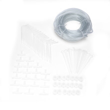 Akvarium luftpumpe tilbehør sæt standard luftledningsslange med kontrolventil luftsten stik kontraventiler sugekopper til akvarium hydroponics