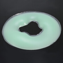 Silicone-Gesichts-Massagekissen Hellgrün, 30x1,8 cm, wiederverwendbar & weich