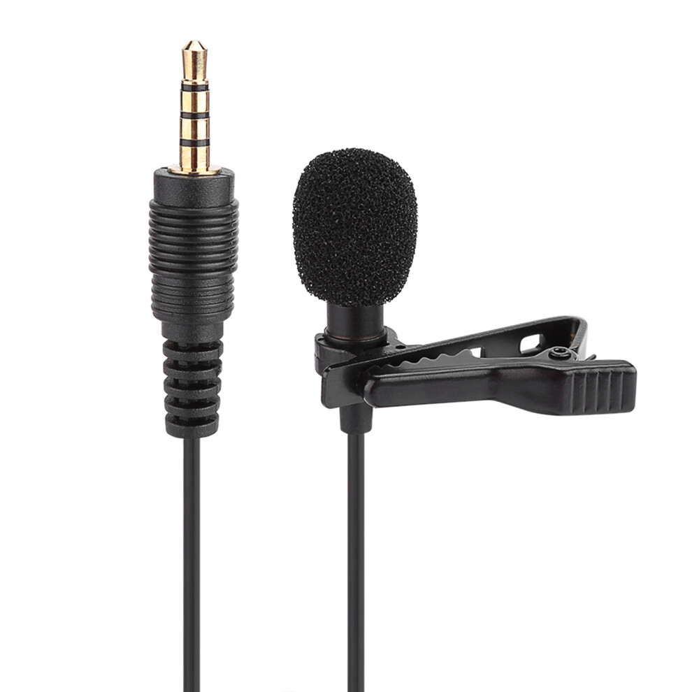 Mini Wired Lapel Microphone 3.5Mm Clip-On For Recording & Speech 8451363043487