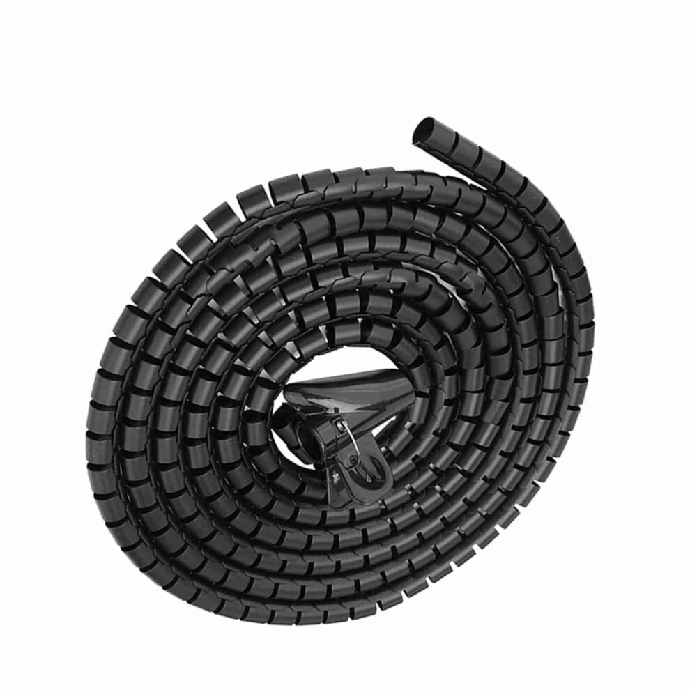 Wire Protector Spiral Tube Cable Organizer 3.0M X 16Mm Black Spiral 4981363044039