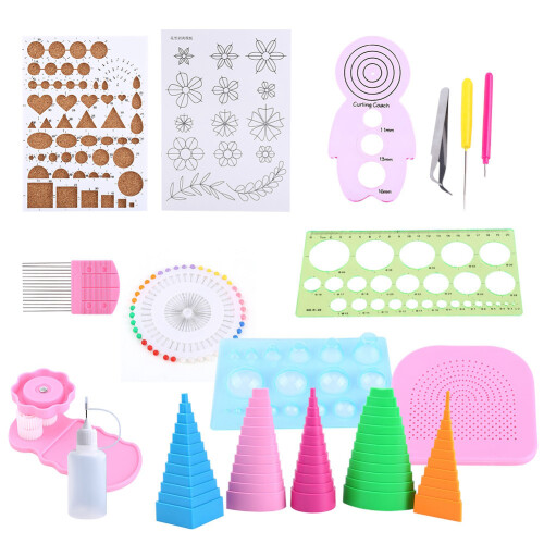 Complete Quilling Paper Craft Kit with Tools, Templates & Accessories 1