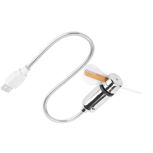 Compact Mini RGB USB Fan with Flexible LED Message Display for Computers
