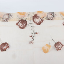 100x200cm Orange Sheer Tulle Curtains Balcony Window Decor Lightweight