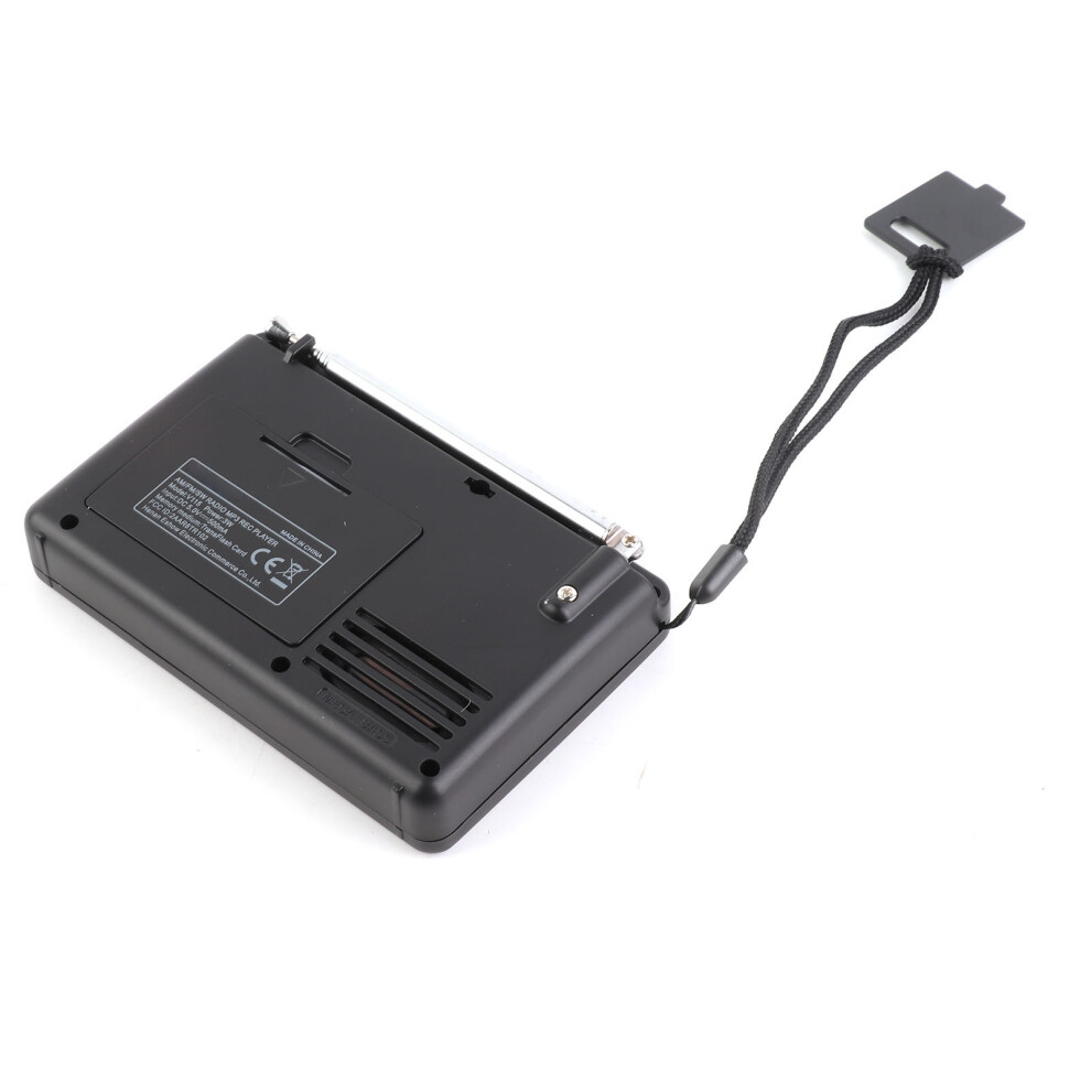 V-115 Fm/Am/Sw Multiband Radio Receiver Mp3 Player 32Gb Black 4281363045648