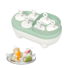 Isglassformset, silikonglassformar av premiumkvalitet, non-stick silikonglassformar, återanvändbara gör-det-själv-isglassformar, rolig och