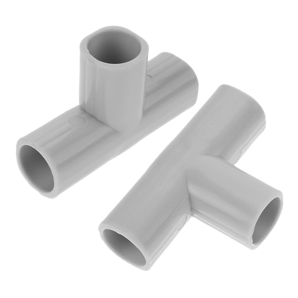Playpen Tee Pipe Fittings Steel Connector 2Pack For Indoor Safety Fencing, Easy Assembly And Barrier Accessories 9067246931179
