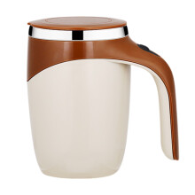 Caneca elétrica desmontável, fácil de limpar, com misturador automático, função giratória e mistura magnética para leite e cacau.