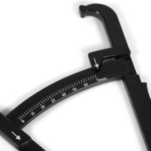 Schlanker Guide Körperfettzange Hautfaltenskala Schwarz 70mm Präzise Messung