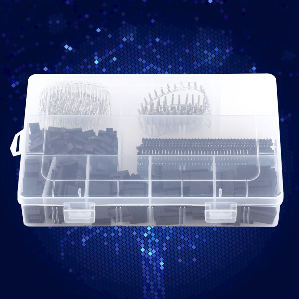 1450Pcs 2.54Mm Pcb Header Connector Kit Male Female Pins Ideal For Jump Wires 8091363048251