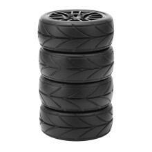 4PCS RC On Road Racing Tires Car Wheels Rims Fit 1/10