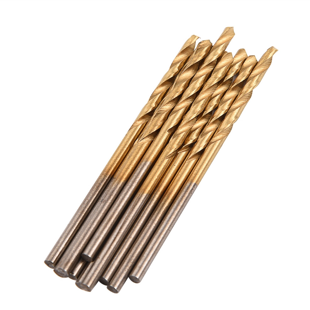 10Pcs 2Mm Hss Straight Shank Twist Drill Bits For Metal & Wood 5061363051189