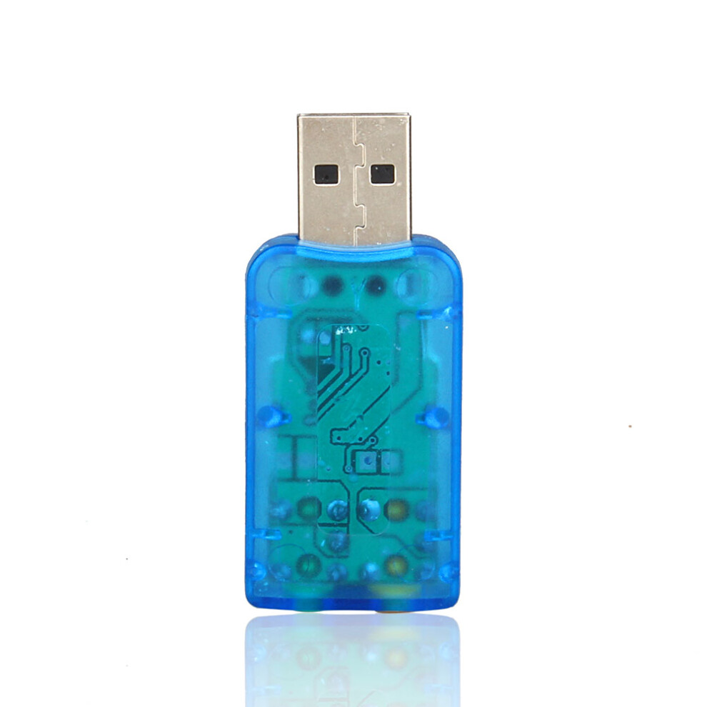 Usb 2.0 Virtual 3D 5.1 Channel Pc Sound Card Adapter, Compact & Portable 4681363051227