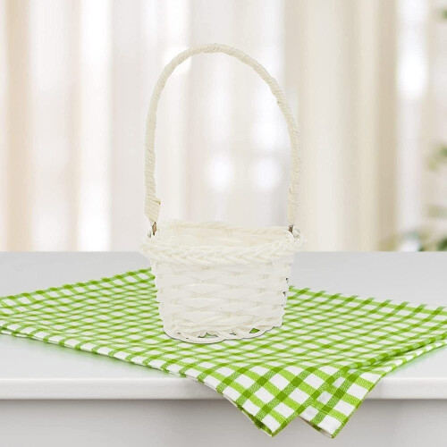 Μίνι καλάθια για χειροτεχνίες DIY, φορητό καλάθι διακόσμησης γάμου, σετ 6 τεμαχίων 2