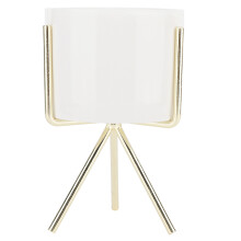 Elegant, vejrbestandig fiberlerpotte med mat finish, moderne plantepotter med holdbar metalfod til multifunktionel brug, dekorative plantekasser, SB