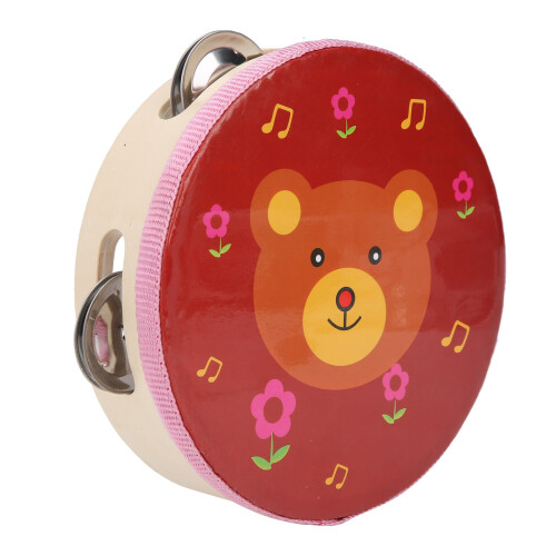 Kinder Hand Trommel Handheld Tamburin Cartoon 1