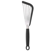 Spatulă pentru pește cu înveliș antiaderent din silicon, spatulă pentru pește cu fante din oțel inoxidabil pentru prăjirea fripturii de ouă