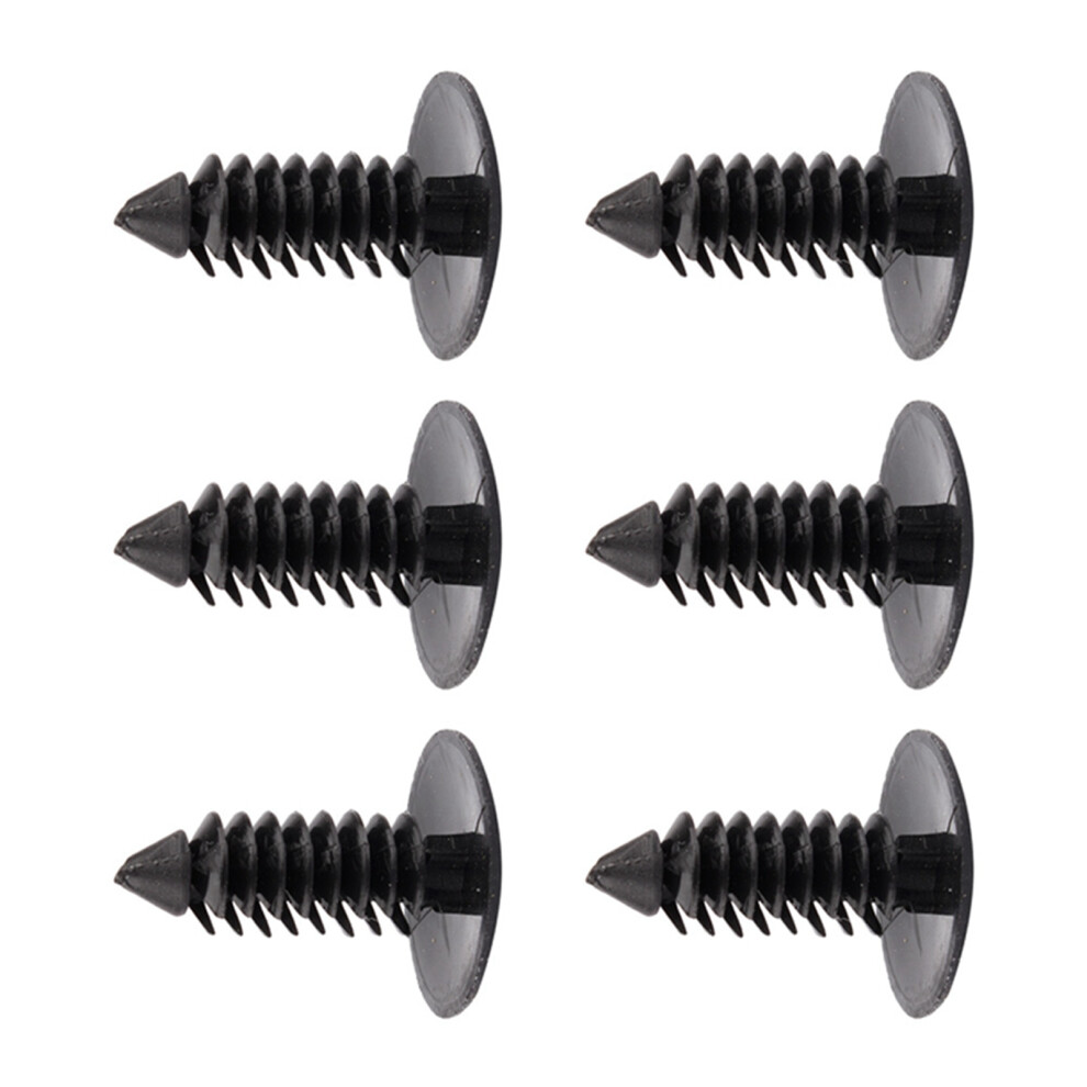 100Pcs Rivets - 7.5Mm Car Door Trim Clips & Bumper Fasteners Black 4901363053497