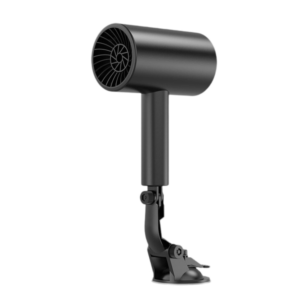 Car Heater Handheld 12V Lightweight Practical Sturdy Suction Cup Base Windscreen Defogger Windshield Defroster Black 9105992250622