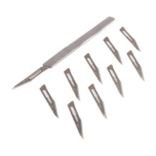 Carbon Steel Surgical Blades 10pcs with Handle for Precise Incisions