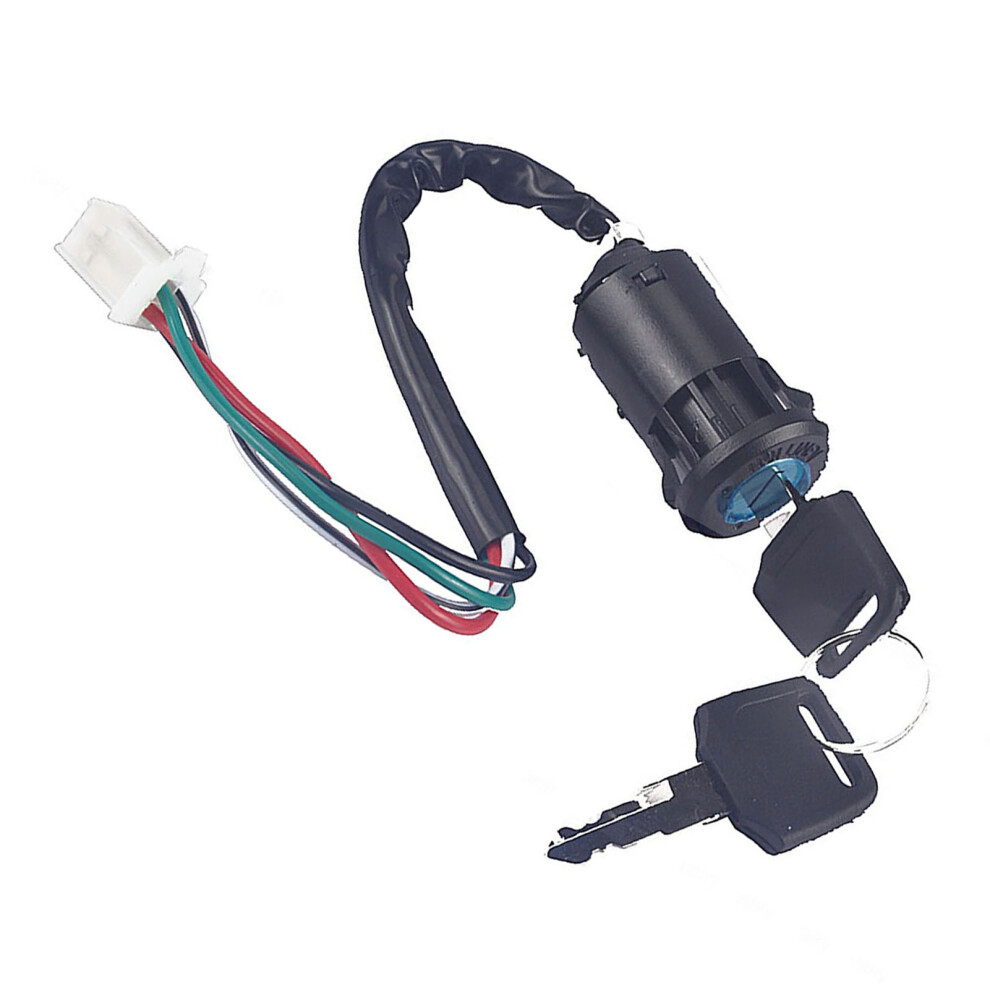 Easy Install 4-Wire Ignition Switch Lock Key For Dirt Bike Atv Quad 9311363054922