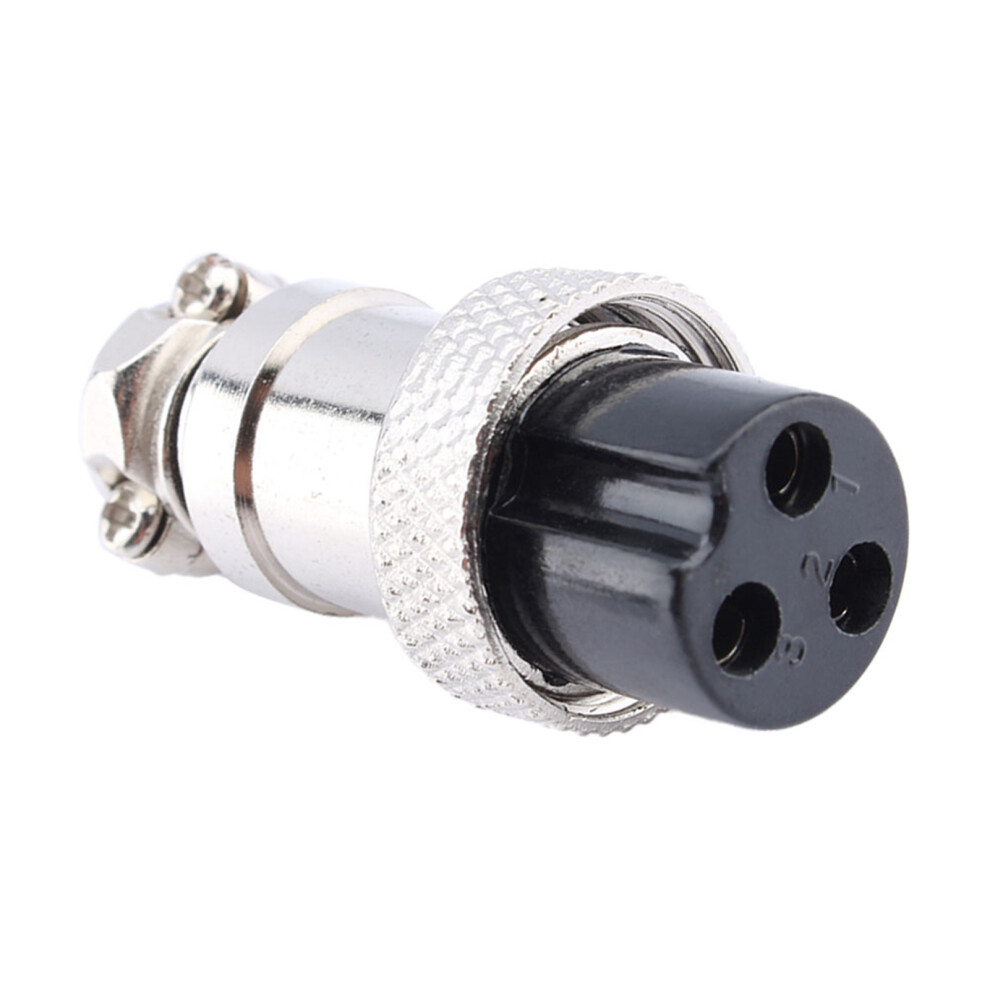 Gx16 3 Pins Screw Type Electrical Aviation Plug Socket Connector 1 Set 4391363055711