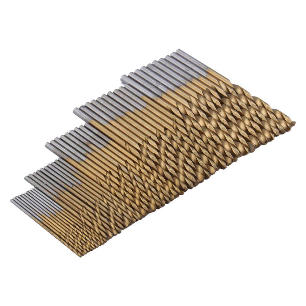 Premium Hss Drill Bit Set 1/1.5/2/2.5/3Mm Titanium Coated High-Speed Steel 8441363054101