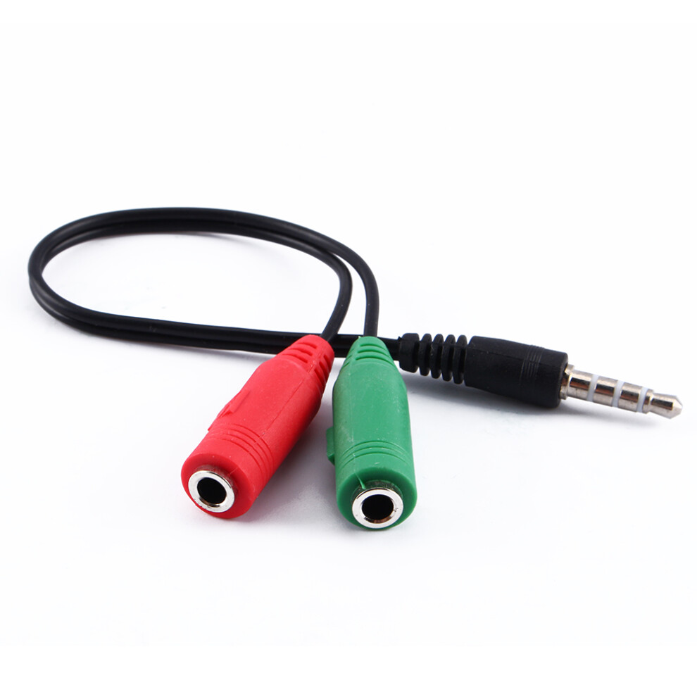 3.5Mm Audio Jack Converter & Headphone Splitter Nylon Material For Clear Sound Gold 8711363057489
