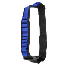 Adjustable EVA Gun Refill Darts Storage Belt Black/Blue, Holds 1 Reload & 20 Bullets