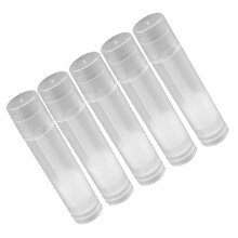 100-Stück Packung 5ml Klare Schwarze Weiße Lippenstift- & Lipbalsambehälter, 68mm
