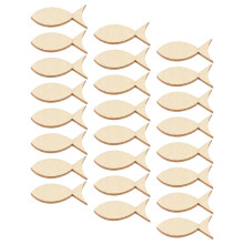50 Küsten-Holz- -Ausschneideform 4,00x1,90x0,50 cm Khaki