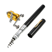 Fishing Rod Reel Combo Kit Set Mini Telescopic Portable Pocket Pen Fishing Rod