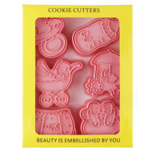 Moules à biscuits pour fête d'anniversaire, emporte-pièces aux motifs uniques, bords lisses, plastique non toxique de haute qualité, utilisations