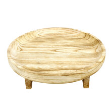 Bandeja multifuncional: decoração em madeira natural, elegante para sua casa, materiais de alta qualidade, protege o piso, ideal para jardinagem,