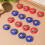 16Pcs Assorted Color Rolling Beads Kids Tabletop Game Steel Plastic 11
